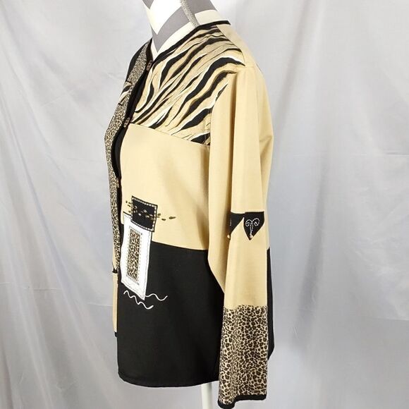 Koret K-Wear Petites Animal Print Jacket - Picture 5 of 10